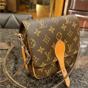 Louis Vuitton Brown and Tan Monogram Satchel